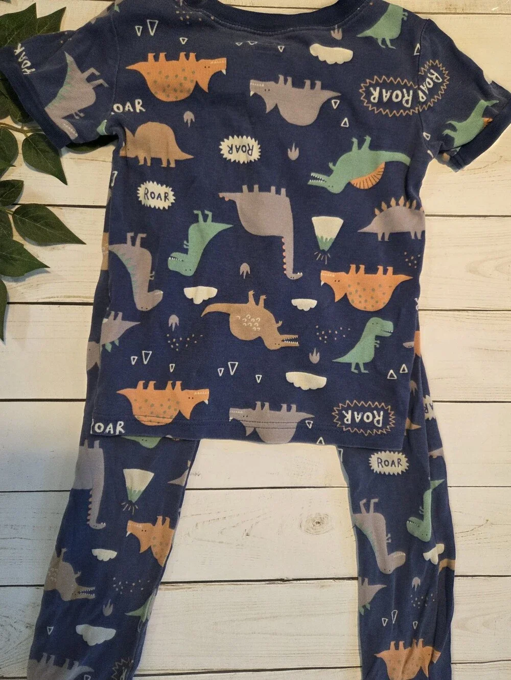 Boy's Dinosaur Pajamas, Size 5T, 3 Pairs